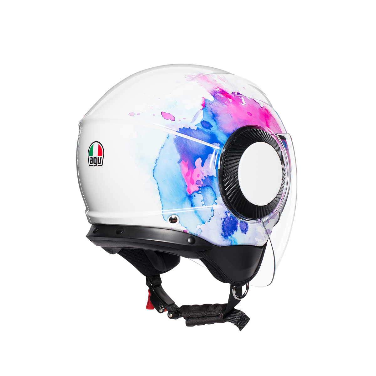 Картинка Шлем  AGV  ORBYT MAYFAIR WHITE/PURPLE от магазина Seller — готовый магазин одежды