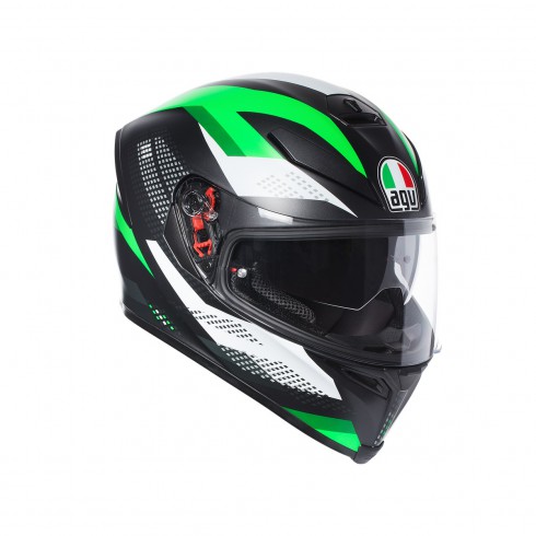 Картинка Шлем  AGV  K-5 S MARBLE MATT BLACK/WHITE/GREEN от магазина Seller — готовый магазин одежды