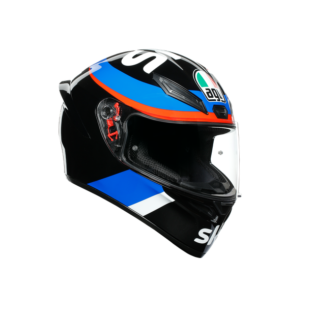 Картинка Шлем  AGV  K1 VR46 SKY RACING TEAM BLACK/RED от магазина Seller — готовый магазин одежды