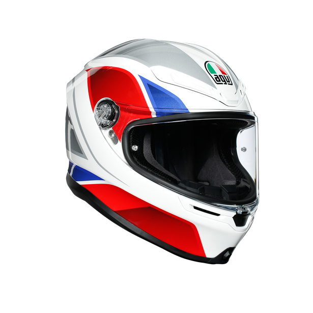 Картинка Шлем  AGV  K6 HYPHEN WHITE/RED/BLUE от магазина Seller — готовый магазин одежды