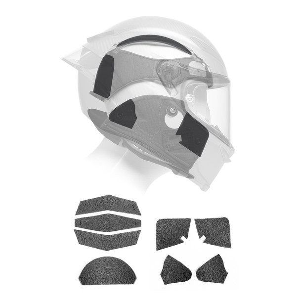 Картинка AGV N Комплект вставок для регулировки размера шлема FIT CUSTOMIZATION KIT PISTA GP RR от магазина Seller — готовый магазин одежды