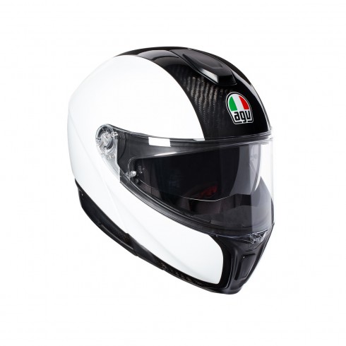 Картинка Шлем  AGV  SPORTMODULAR CARBON/WHITE от магазина Seller — готовый магазин одежды