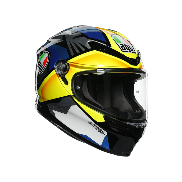Картинка Шлем  AGV  K6 JOAN BLACK/BLUE/YELLOW от магазина Seller — готовый магазин одежды