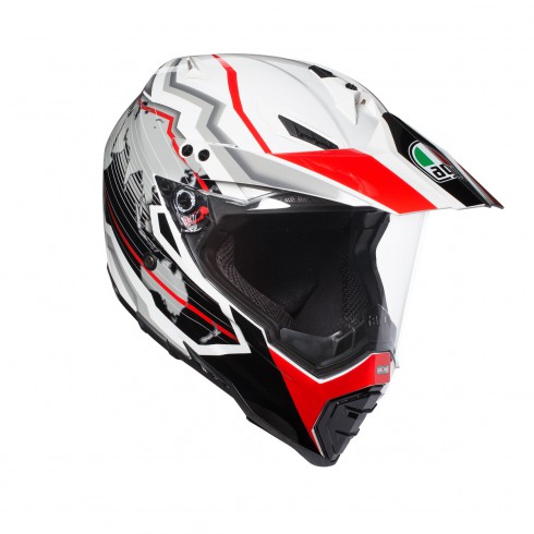 Картинка Шлем  AGV  AX-8 DUAL EVO EARTH WHITE/BLACK/RED от магазина Seller — готовый магазин одежды