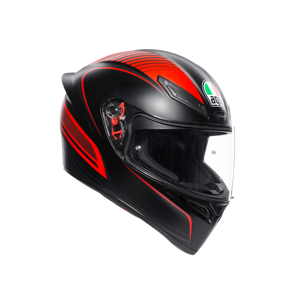 Картинка Шлем  AGV  K1 WARMUP MATT BLACK/RED от магазина Seller — готовый магазин одежды