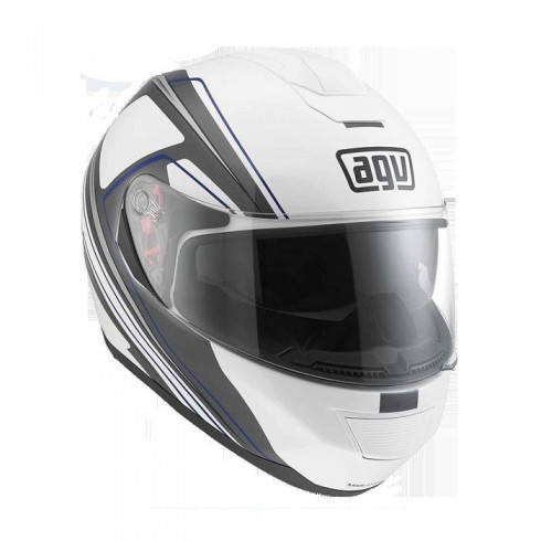 Картинка Шлем  AGV  STRADA - VISION WHITE/GREY/BLUE от магазина Seller — готовый магазин одежды