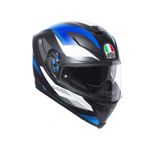 Картинка Шлем  AGV  K-5 S MARBLE MATT BLACK/WHITE/BLUE от магазина Seller — готовый магазин одежды