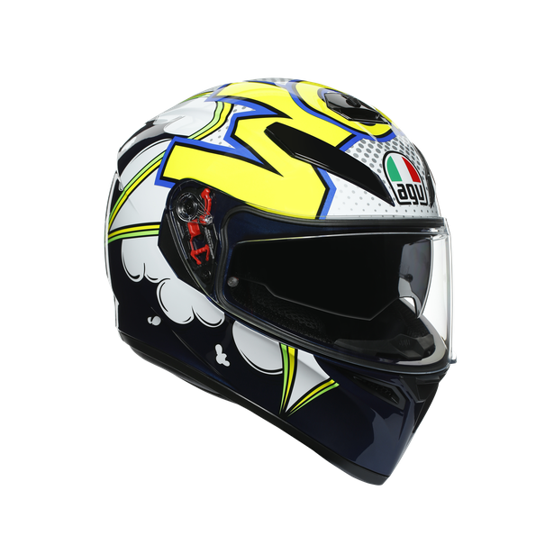 Картинка Шлем  AGV  K3 SV BUBBLE BLUE/WH/YELLOW FLUO от магазина Seller — готовый магазин одежды