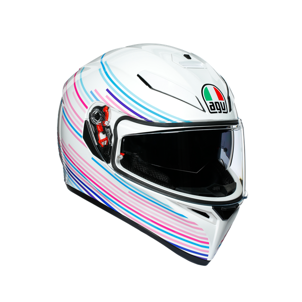 Картинка Шлем  AGV  K3 SV SAKURA PEARL WHITE/PURPLE от магазина Seller — готовый магазин одежды