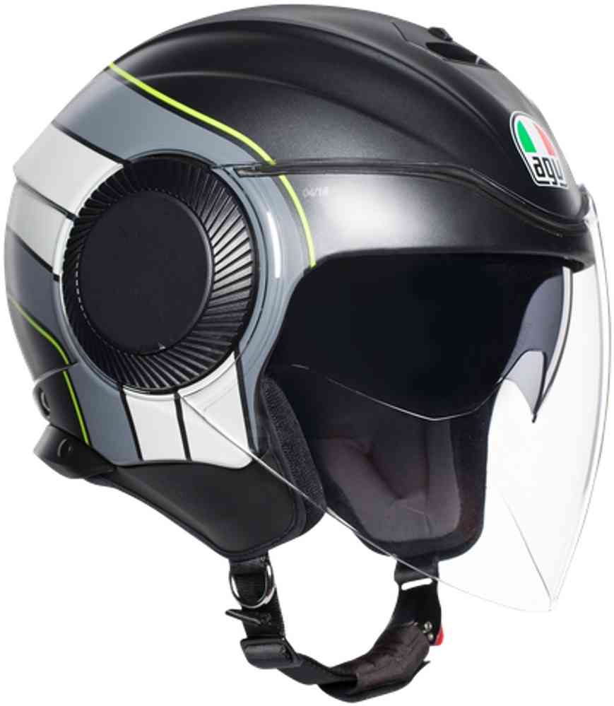 Картинка Шлем  AGV  ORBYT BRERA MATT BLACK/GREY/YELLOW F от магазина Seller — готовый магазин одежды