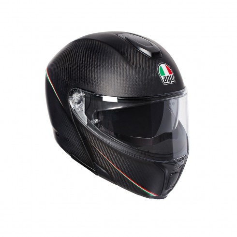 Картинка Шлем  AGV  SPORTMODULAR TRICOLORE MATT CARBON/ITALY от магазина Seller — готовый магазин одежды